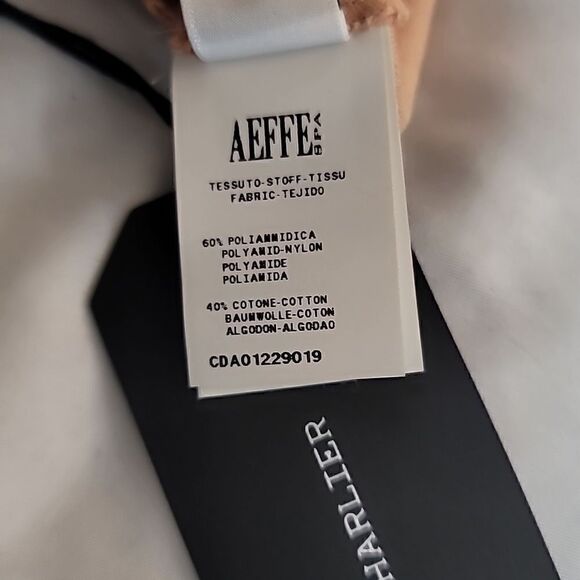 Cedric Charlier Peach Smooth Knee Length A line Panel  Skater Skirt - Picture 8 of 11